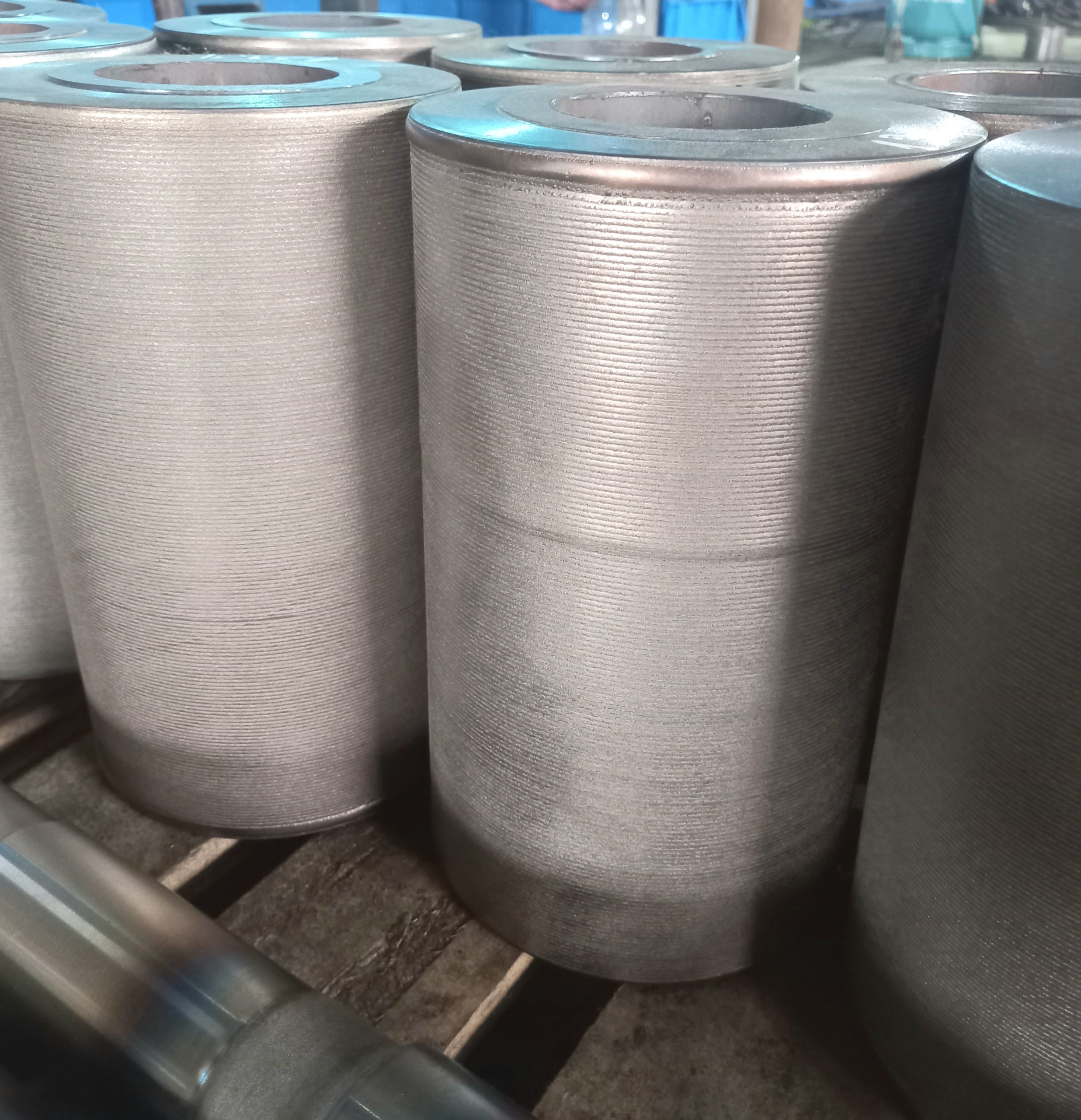 Phục hồi con lăn dẫn hướng nhà máy tôn – Roller guiding the steel by Laser cladding