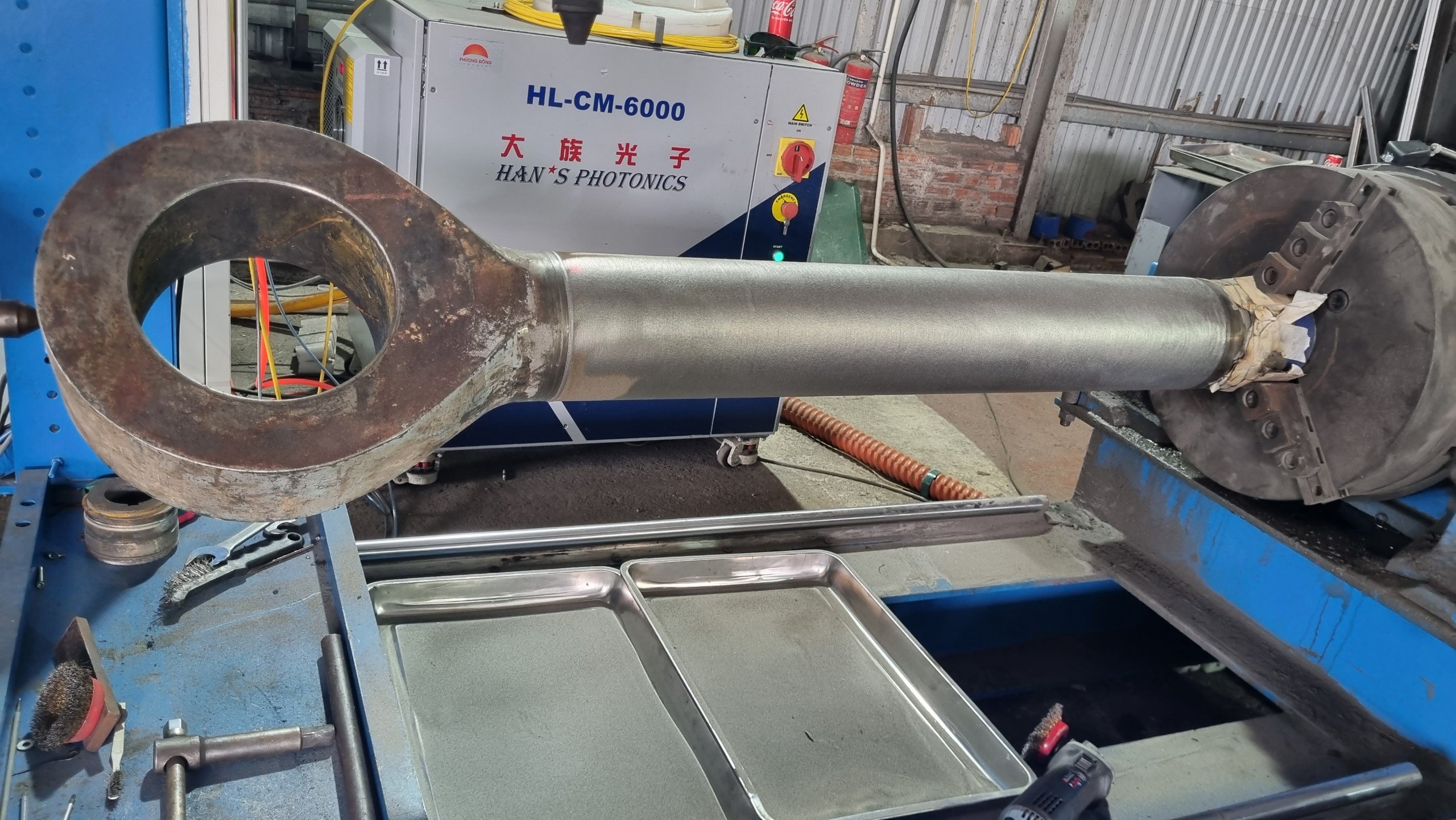 Phục hồi Trục Piston, Xi lanh thuỷ lực- Repairing Piston Rod, Hydraulic Cylinder