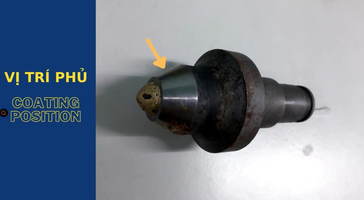 Hàn phủ răng khoan đá – Tungsten Carbide Coating for Auger Teeth