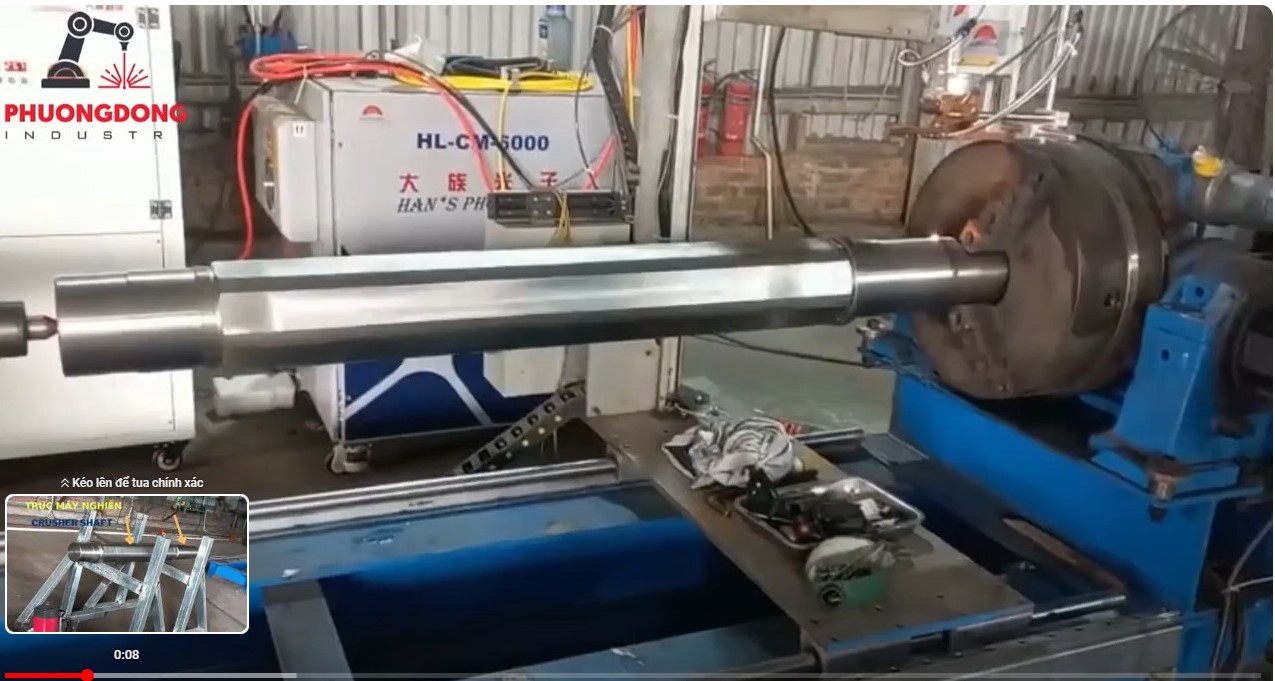 Nhiệt luyện bằng Laser cho Trục 2m – Laser Hardening for Shaft