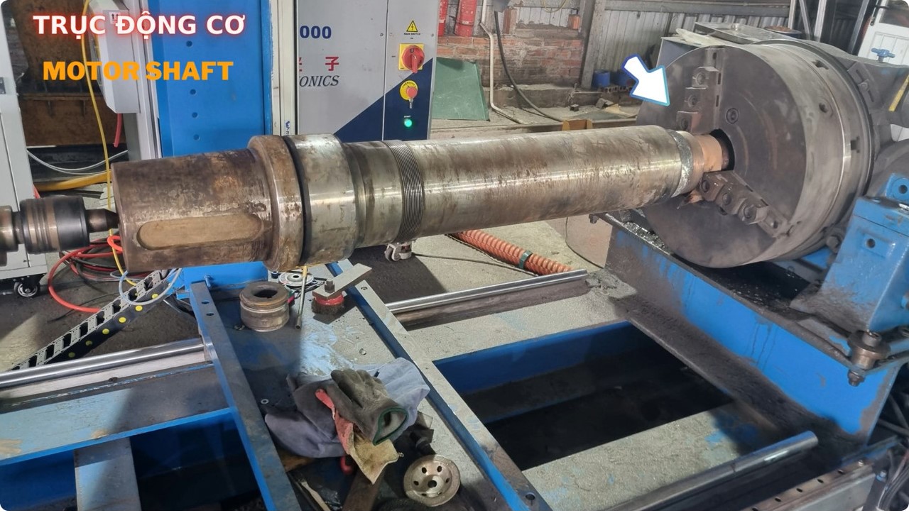 Phục hồi Cổ trục động cơ -Repair Motor Shaft by Laser cladding
