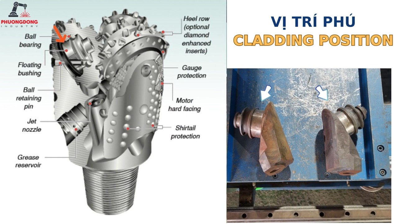 Hàn phủ chống mòn cho mũi khoan xoay cầu- Anti-wear coating for Rotary Drill Bits by Laser Cladding