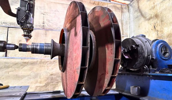Phục Hồi Trục Quạt Cao Áp Bằng Hàn Phủ Laser Cladding