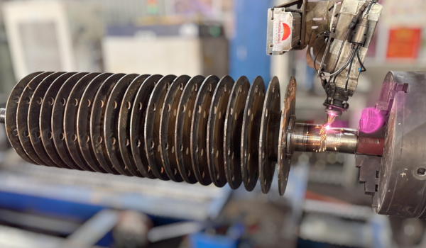 Phục hồi Rotor máy nghiền búa văng bằng công nghệ Laser Cladding