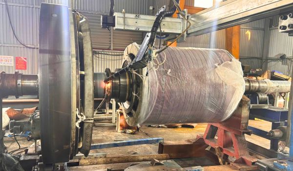 Phục Hồi Mặt Gương Rotor Máy Phát Điện D415 Bằng Công Nghệ Laser Cladding