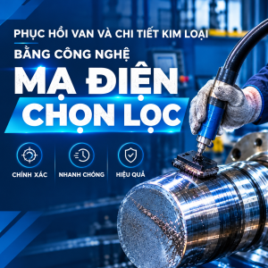 Phục hồi Van và chi tiết kim loại bằng Công nghệ Mạ điện chọn lọc